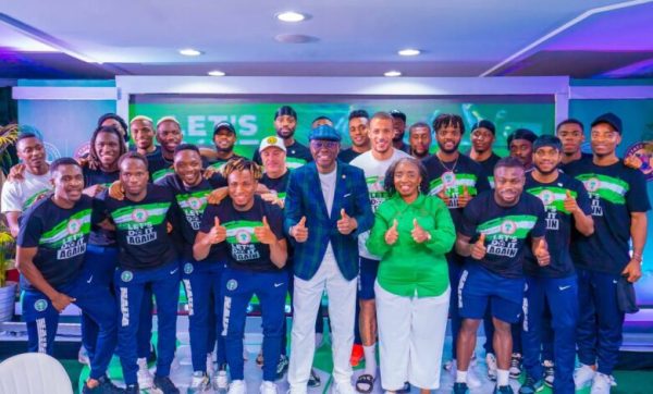 Super Eagles and Sanwo-Olu