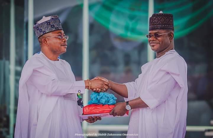 Yahaya Bello and Governor Ododo